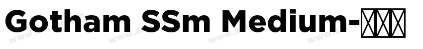 Gotham SSm Medium字体转换